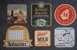 画像2: ENGLAND antique ADVERTISING Beer Mats イギリスアンティーク アドバタイジング ビアマット コースター 広告入り ヴィンテージ 6枚SET 1970-80's