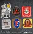 画像1: ENGLAND antique ADVERTISING Beer Mats イギリスアンティーク アドバタイジング ビアマット コースター 広告入り ヴィンテージ 6枚SET 1970-80's (1)