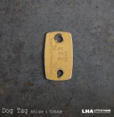 画像: U.S.A. antique Dog Tag アメリカアンティーク ヴィンテージ ドッグタグ 1977's ロゴ入り ナンバープレート ナンバータグ タグ