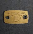 画像2: U.S.A. antique Dog Tag アメリカアンティーク ヴィンテージ ドッグタグ 1977's ロゴ入り ナンバープレート ナンバータグ タグ (2)