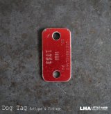 画像: U.S.A. antique Dog Tag アメリカアンティーク ヴィンテージ ドッグタグ 1986's ロゴ入り ナンバープレート ナンバータグ タグ