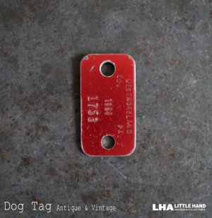 画像: U.S.A. antique Dog Tag アメリカアンティーク ヴィンテージ ドッグタグ 1986's ロゴ入り ナンバープレート ナンバータグ タグ