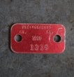 画像2: U.S.A. antique Dog Tag アメリカアンティーク ヴィンテージ ドッグタグ 1990's ロゴ入り ナンバープレート ナンバータグ タグ (2)
