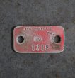 画像2: U.S.A. antique Dog Tag アメリカアンティーク ヴィンテージ ドッグタグ 1990's ロゴ入り ナンバープレート ナンバータグ タグ (2)