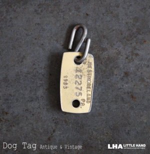 画像: U.S.A. antique Dog Tag アメリカアンティーク ヴィンテージ ドッグタグ 1983's ロゴ入り ナンバープレート ナンバータグ タグ