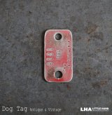 画像: U.S.A. antique Dog Tag アメリカアンティーク ヴィンテージ ドッグタグ 1990's ロゴ入り ナンバープレート ナンバータグ タグ