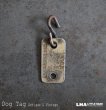 画像1: U.S.A. antique Dog Tag アメリカアンティーク ヴィンテージ ドッグタグ 1987's ロゴ入り ナンバープレート ナンバータグ タグ (1)