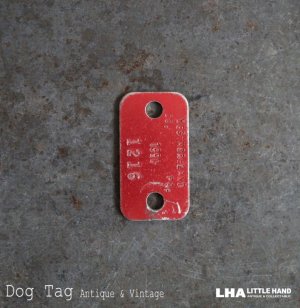 画像: U.S.A. antique Dog Tag アメリカアンティーク ヴィンテージ ドッグタグ 1990's ロゴ入り ナンバープレート ナンバータグ タグ