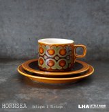 画像: ENGLAND antique HORNSEA BRONTE TRIO イギリスアンティーク ホーンジー ブロンテ カップ＆ソーサー＆ティープレート・ケーキプレート トリオ C&S ヴィンテージ 1970-80's