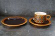 画像2: ENGLAND antique HORNSEA BRONTE TRIO イギリスアンティーク ホーンジー ブロンテ カップ＆ソーサー＆ティープレート・ケーキプレート トリオ C&S ヴィンテージ 1970-80's (2)