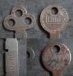 画像4: USA antique KEYS 2pcs アメリカアンティークキー ヴィンテージキー 鍵 2本セット ヴィンテージ 1940-70s (4)