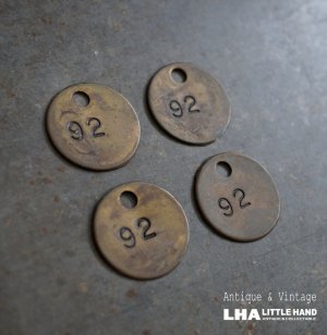 画像: U.S.A. antique Number Tag アメリカアンティーク ナンバータグ ナンバープレート ブラス 真鍮 1940-60's 