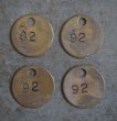 画像3: U.S.A. antique Number Tag アメリカアンティーク ナンバータグ ナンバープレート ブラス 真鍮 1940-60's  (3)