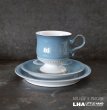 画像1: ENGLAND antique DENBY CASTILE TRIO イギリスアンティーク デンビー カスティーリャ トリオ カップ＆ソーサー&ケーキプレート ヴィンテージ 1975-80's (1)