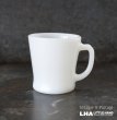 画像1: U.S.A. vintage Fire-king D handle mug ファイヤーキング ホワイト Dハンドルマグ ヴィンテージ 1960-76's (1)