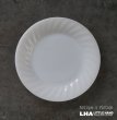 画像1: U.S.A. vintage Fire-king White SWIRL Salad Plate アメリカヴィンテージ ファイヤーキング ホワイト スワール サラダプレート 1951-60's (1)