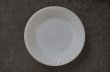 画像2: U.S.A. vintage Fire-king White SWIRL Dinner Plate アメリカヴィンテージ ファイヤーキング ホワイト スワール ディナープレート 1951-60's (2)