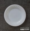 画像1: U.S.A. vintage Fire-king White SWIRL Salad Plate アメリカヴィンテージ ファイヤーキング ホワイト スワール サラダプレート 1951-60's (1)