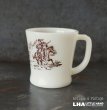 画像1: U.S.A. vintage Fire-king Mug Davy Crockett アメリカヴィンテージ ファイヤーキング  デイビークロケット 茶 マグ マグカップ 1950's (1)
