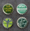 画像2: USA antique SODA Bottle Cap Magnets 4pcs アメリカアンティーク ボトルキャップ マグネット 4個SET ヴィンテージ 1950-70's (2)