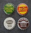 画像2: USA antique SODA Bottle Cap Magnets 4pcs アメリカアンティーク ボトルキャップ マグネット 4個SET ヴィンテージ 1950-70's (2)