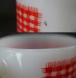 画像6: U.S.A. vintage Fire-king Mug Gingham アメリカヴィンテージ ファイヤーキング ギンガム 赤  マグ マグカップ 1960-76's