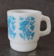 画像2: U.S.A. vintage Fire-king Mug Slender Stalkアメリカヴィンテージ ファイヤーキング  スレンダーストーク 青 マグ マグカップ 1977-86's