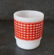 画像4: U.S.A. vintage Fire-king Mug Gingham アメリカヴィンテージ ファイヤーキング ギンガム 赤  マグ マグカップ 1960-76's (4)