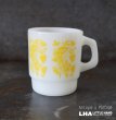 画像1: U.S.A. vintage Fire-king Mug Slender Stalkアメリカヴィンテージ ファイヤーキング  スレンダーストーク 黄 マグ マグカップ 1977-86's (1)