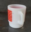 画像5: U.S.A. vintage Fire-king Mug Gingham アメリカヴィンテージ ファイヤーキング ギンガム 赤  マグ マグカップ 1960-76's (5)