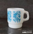 画像1: U.S.A. vintage Fire-king Mug Slender Stalkアメリカヴィンテージ ファイヤーキング  スレンダーストーク 青 マグ マグカップ 1977-86's