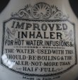 画像2: ENGLAND antique IMPROVED INHALER イギリスアンティーク インヘラー 吸引器 陶器ポット 陶器ボトル 瓶 1920's