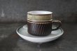 画像2: ENGLAND antique DENBY RONDO C&S イギリスアンティーク デンビー カップ＆ソーサー ヴィンテージ 1970-80's (2)