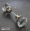 画像1: U.S.A. antique Doorknob アメリカアンティーク ガラスドアノブ・ドアハンドル 1940－60's (1)