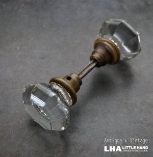画像: U.S.A. antique Doorknob アメリカアンティーク ガラスドアノブ・ドアハンドル 1930－60's