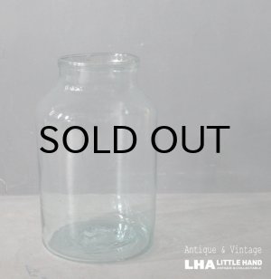 画像: FRANCE antique Large Glass Bottle フランスアンティーク 大きな ガラスボトル H35cm デミジョンボトル 花瓶 1920-50's