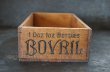 画像4: 【RARE】ENGLAND antique BOVRIL BOX (S) イギリスアンティーク 木製 ウッドボックス  Sサイズ 木箱 1910-30's  