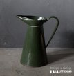 画像1: ENGLAND antique Enamel Jug イギリスアンティーク ホーロー ジャグ ピッチャー フレンチ ホウロウ 1920-30's (1)
