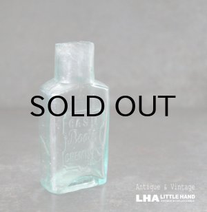 画像: ENGLAND antique Boots Glass Bottle イギリスアンティーク 筆記体ロゴ【Boots】 ガラスボトル H11.2cm ガラス瓶 1920's