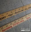 画像1: U.S.A. antique ADVERTISING WEEDEN YARD STICK RULER アドバタイジング 木製 ヤードスティック ルーラー 広告入 定規  ヴィンテージ 1960-80's (1)