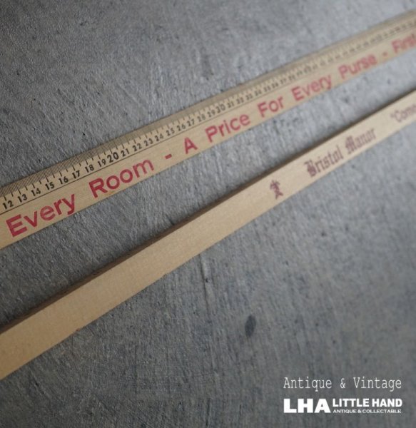 画像1: U.S.A. antique ADVERTISING WEEDEN YARD STICK RULER アドバタイジング 木製 ヤードスティック ルーラー 広告入 定規  ヴィンテージ 1960-80's (1)