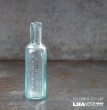 画像1: ENGLAND antique POISONOUS Glass Bottle イギリスアンティーク ガラスボトル H11.5cm ガラス瓶 1900-20's (1)