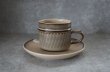 画像2: ENGLAND antique DENBY  Sonnet C&S イギリスアンティーク デンビー カップ＆ソーサー ヴィンテージ コーヒーカップ 1970-80's (2)
