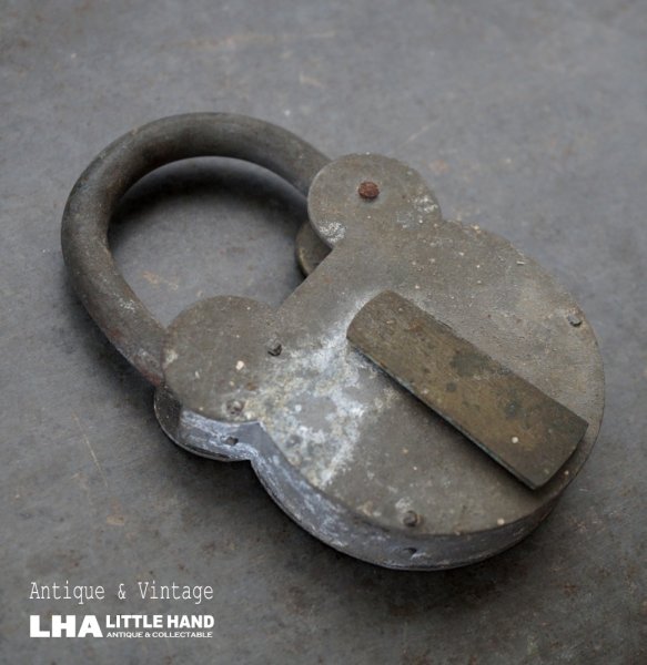 画像1: SALE【30%OFF】FRANCE antique PADROCK No Key フランスアンティーク クマ型 パドロック 南京錠 ヴィンテージ ビンテージ 1930－50's (1)