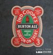画像1: ENGLAND antique ADVERTISING Beer Mat イギリスアンティーク アドバタイジング ビアマット コースター 広告入り ヴィンテージ ビンテージ 1970-80's (1)