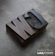 画像1: U.S.A. antique Letterpress WC アメリカアンティーク 木製プリンターブロック 2個 Ｈ5ｃｍ ヴィンテージ スタンプ ビンテージ はんこ 数字 1900-40's 