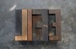 画像2: U.S.A. antique Letterpress LIFE アメリカアンティーク 木製プリンターブロック 4個 Ｈ5ｃｍ ヴィンテージ スタンプ ビンテージ はんこ 数字 1900-40's  (2)