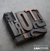 画像: U.S.A. antique Letterpress 10cs アメリカアンティーク 木製プリンターブロック 10個セット H7.5cm〜H3.4cm  ヴィンテージ スタンプ ビンテージ はんこ 1900-60's