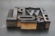 画像4: U.S.A. antique Letterpress 10cs アメリカアンティーク 木製プリンターブロック 10個セット H7.5cm〜H3.4cm  ヴィンテージ スタンプ ビンテージ はんこ 1900-60's  (4)