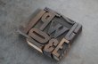 画像3: U.S.A. antique Letterpress 10cs アメリカアンティーク 木製プリンターブロック 10個セット H7.5cm〜H3.4cm  ヴィンテージ スタンプ ビンテージ はんこ 1900-60's 